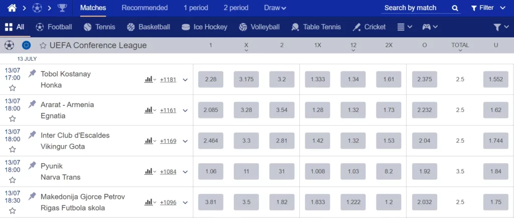 Sapphirebet betting for sport games