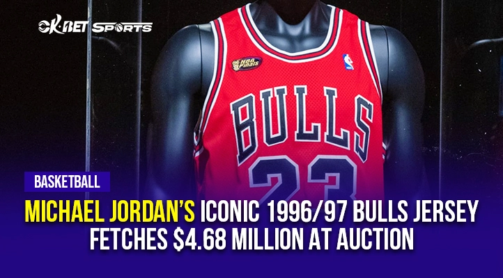 Michael Jordan’s Iconic 1996/97 Bulls Jersey Fetches $4.68 Million at Auction