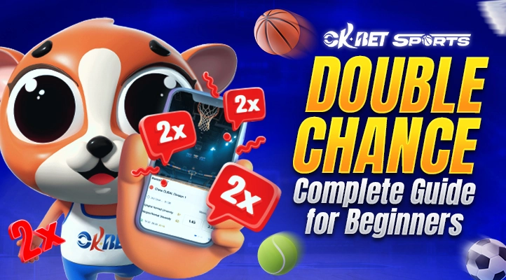 an animal holding a phone iwth a text of double chance