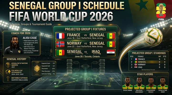 Senegal FIFA World Cup 2026: Coach, Schedule, History & Star Players